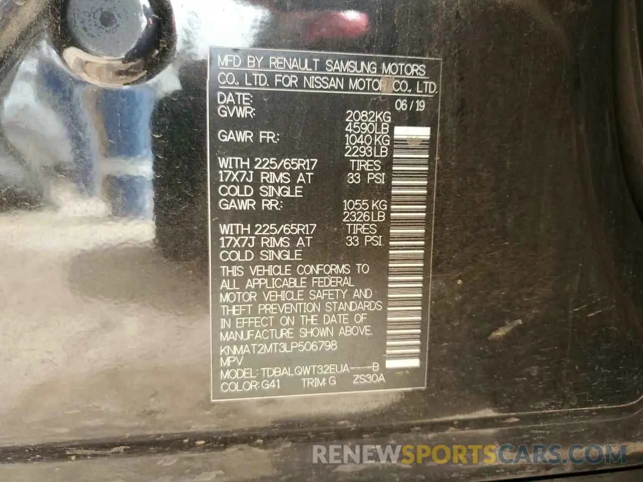 14 fotografías del automóvil dañado KNMAT2MT3LP506798 NISSAN All Models 2020