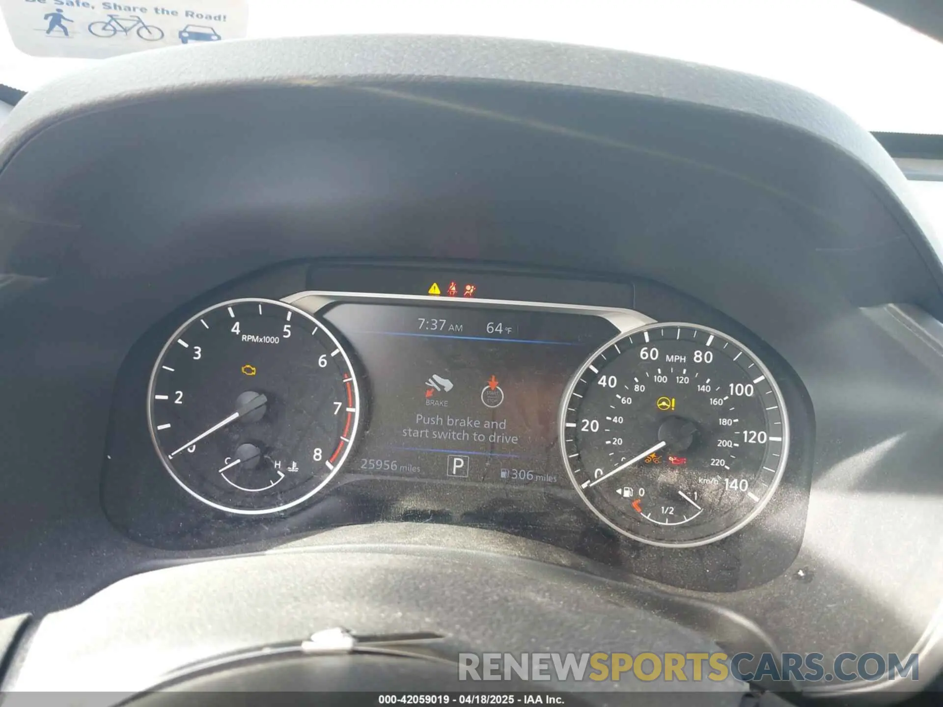 7 fotografías del automóvil dañado 1N4BL4BV8KC105411 NISSAN ALTIMA 2019