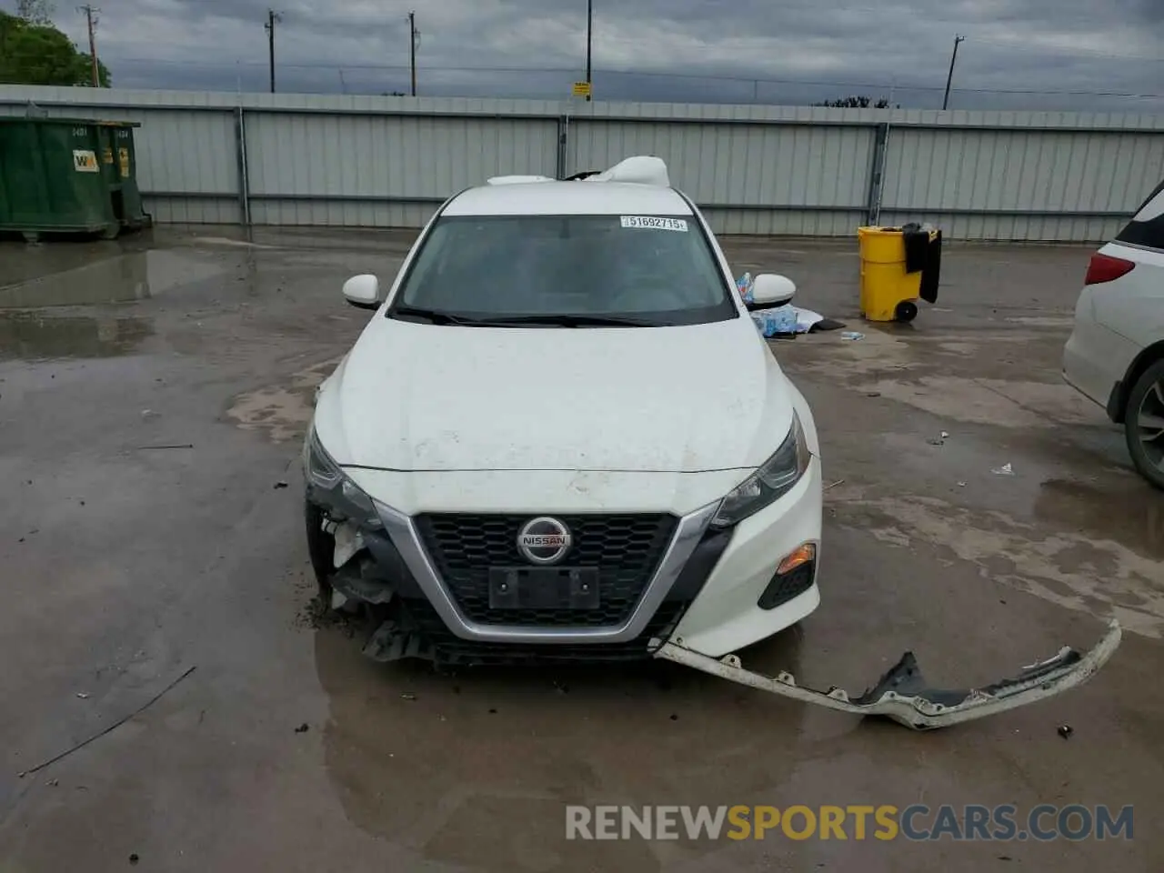 5 fotografías del automóvil dañado 1N4BL4BV8KC164457 NISSAN ALTIMA 2019