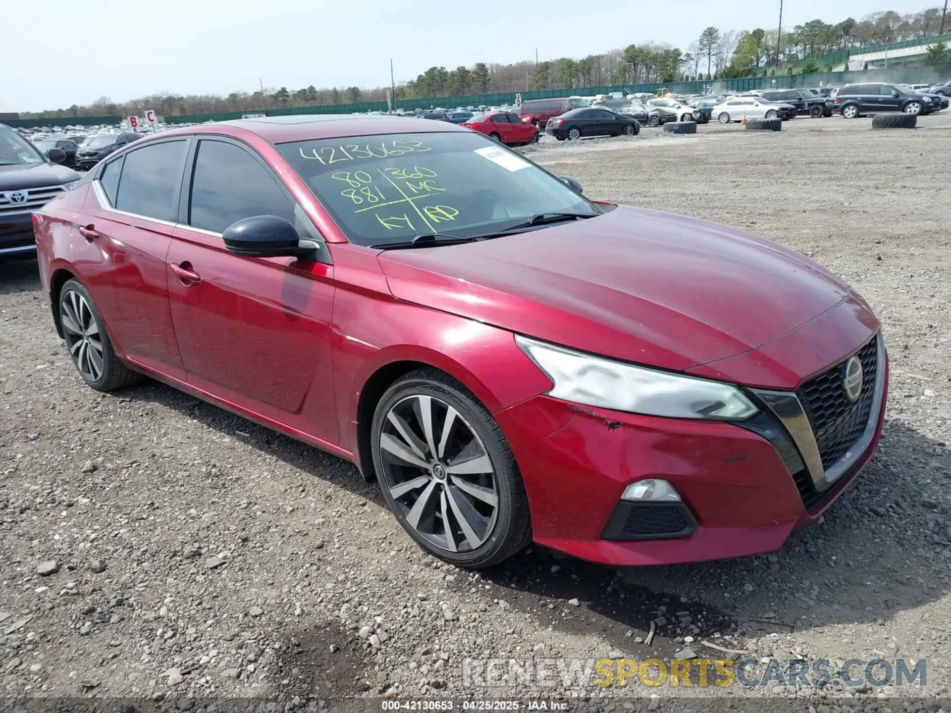 1 fotografías del automóvil dañado 1N4BL4CV6KN319798 NISSAN ALTIMA 2019