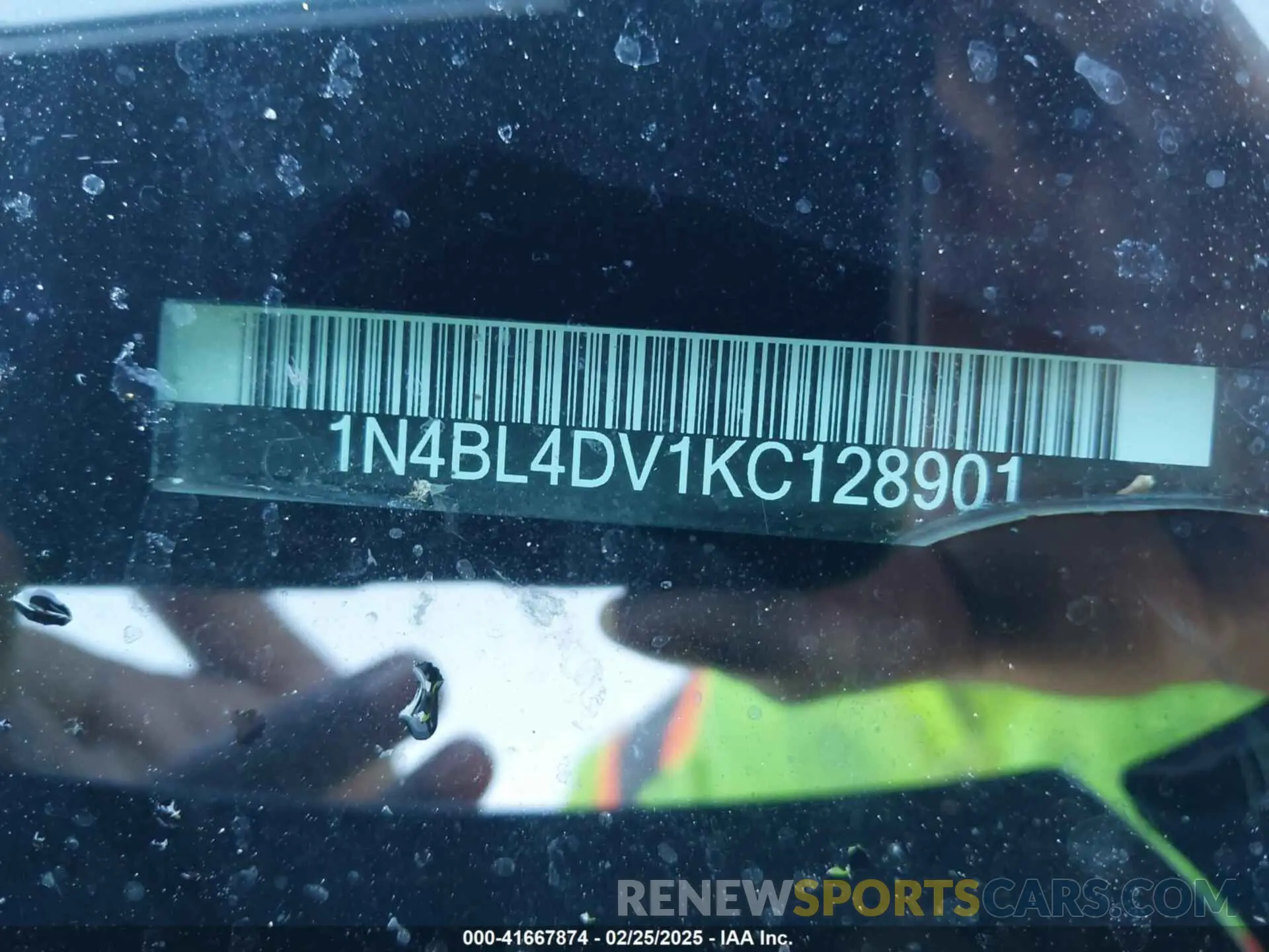 9 fotografías del automóvil dañado 1N4BL4DV1KC128901 NISSAN ALTIMA 2019