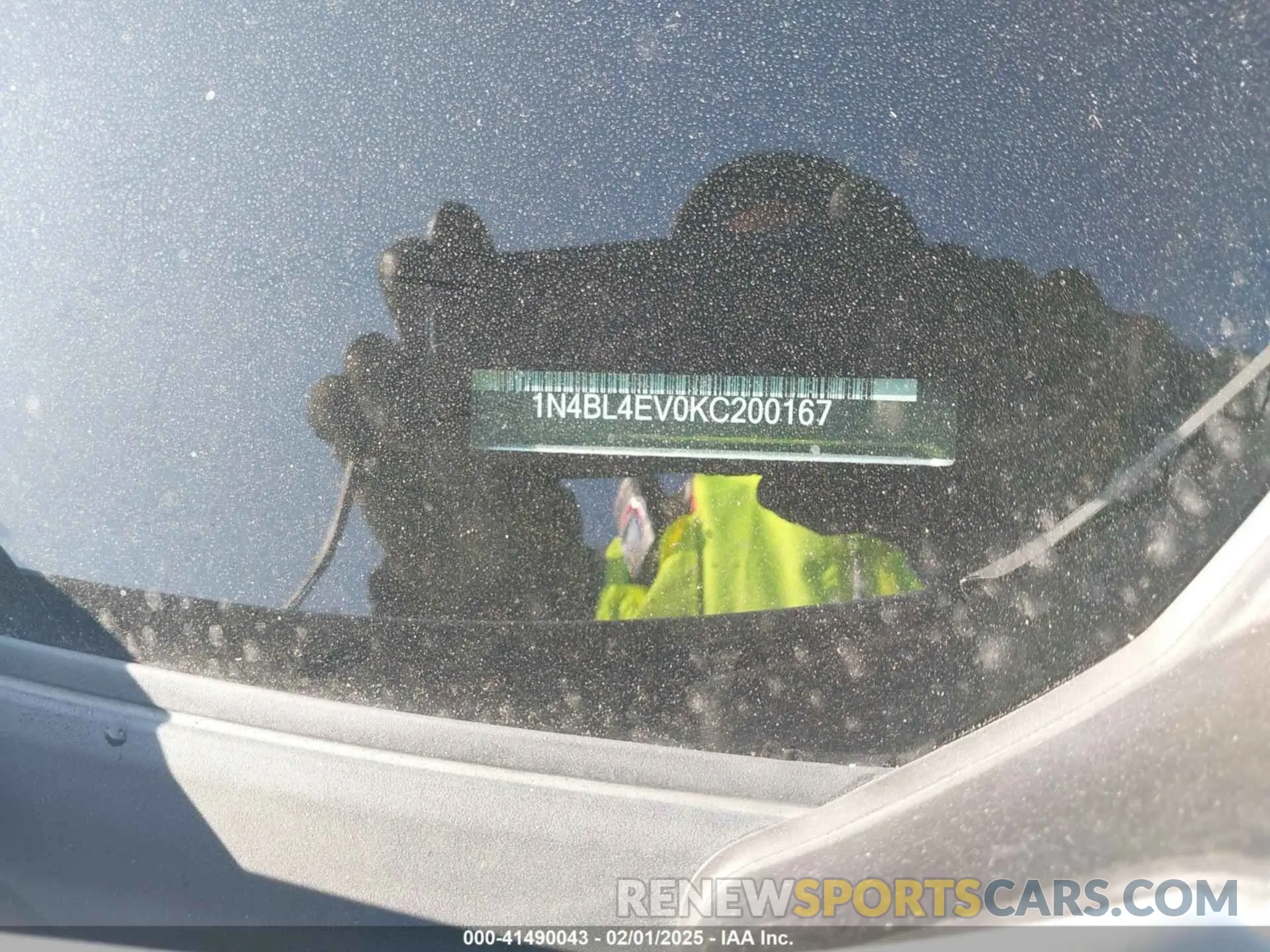 9 fotografías del automóvil dañado 1N4BL4EV0KC200167 NISSAN ALTIMA 2019