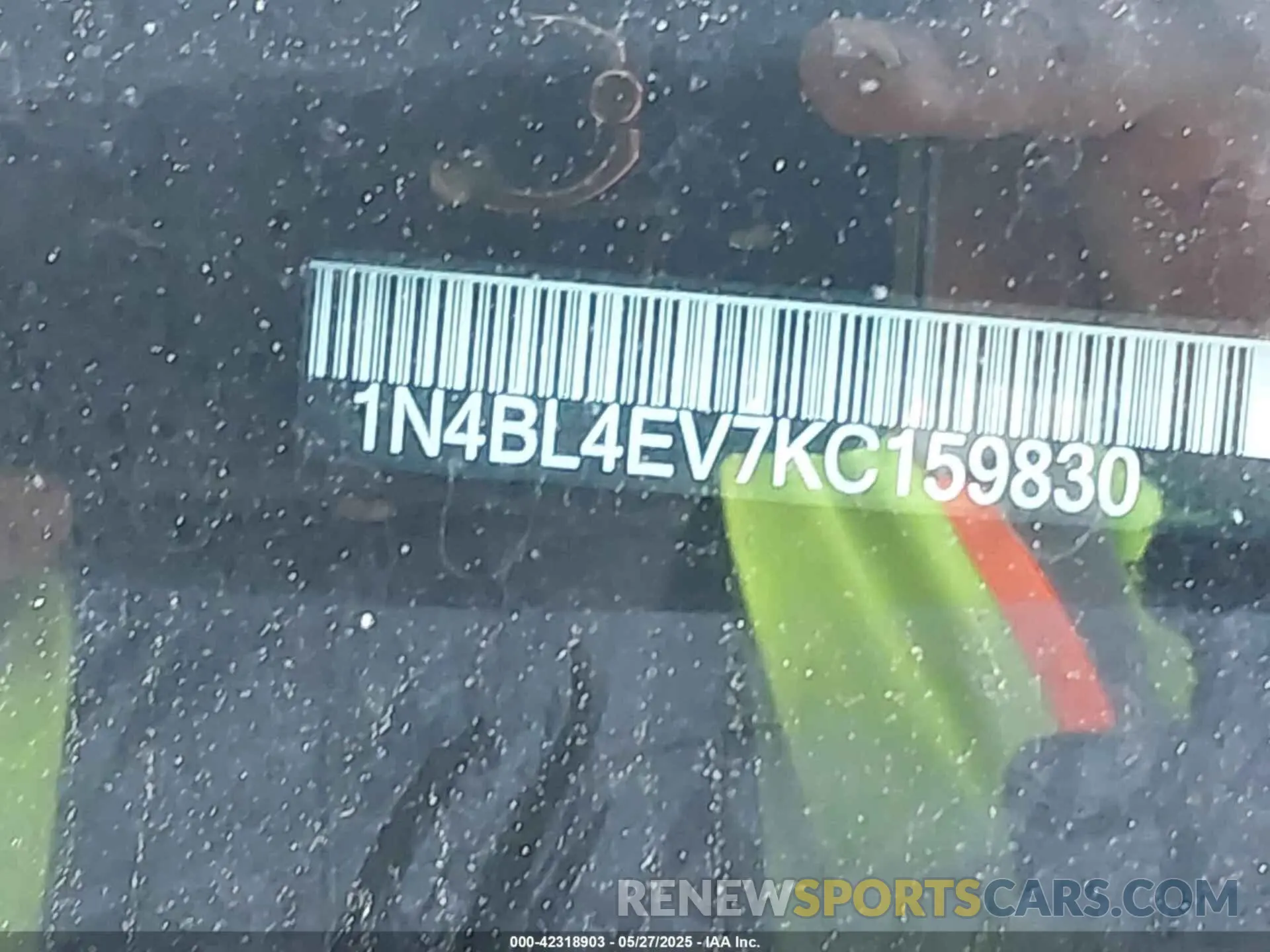 17 fotografías del automóvil dañado 1N4BL4EV7KC159830 NISSAN ALTIMA 2019