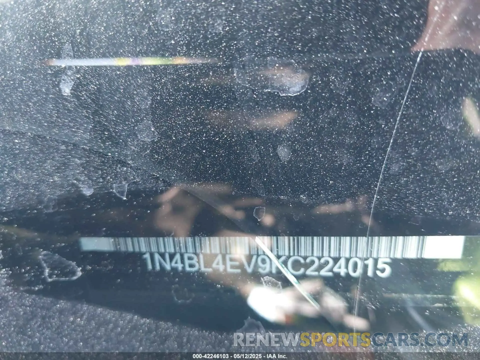 18 fotografías del automóvil dañado 1N4BL4EV9KC224015 NISSAN ALTIMA 2019