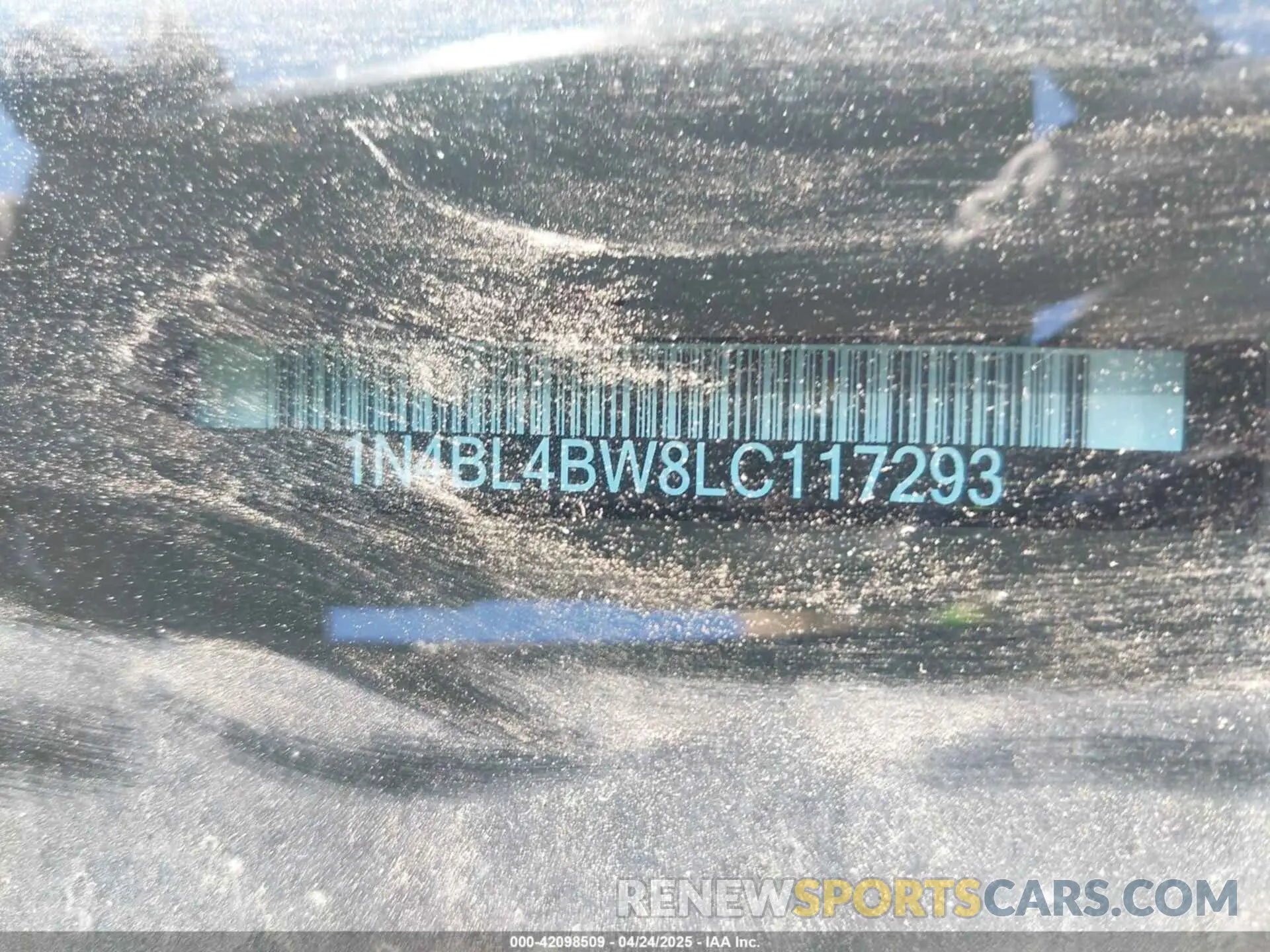 16 fotografías del automóvil dañado 1N4BL4BW8LC117293 NISSAN ALTIMA 2020