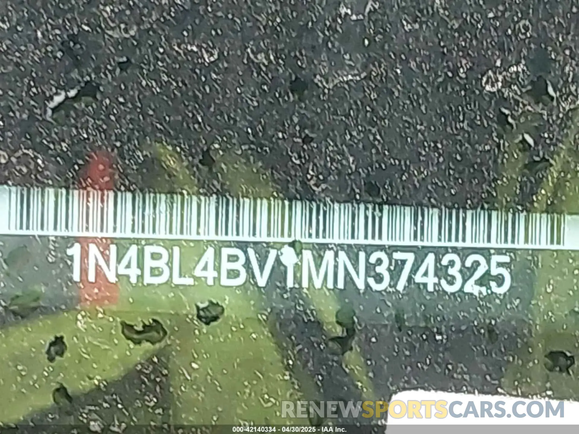 17 fotografías del automóvil dañado 1N4BL4BV1MN374325 NISSAN ALTIMA 2021