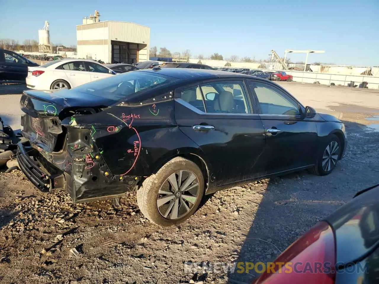 3 fotografías del automóvil dañado 1N4BL4DV1NN356664 NISSAN ALTIMA 2022
