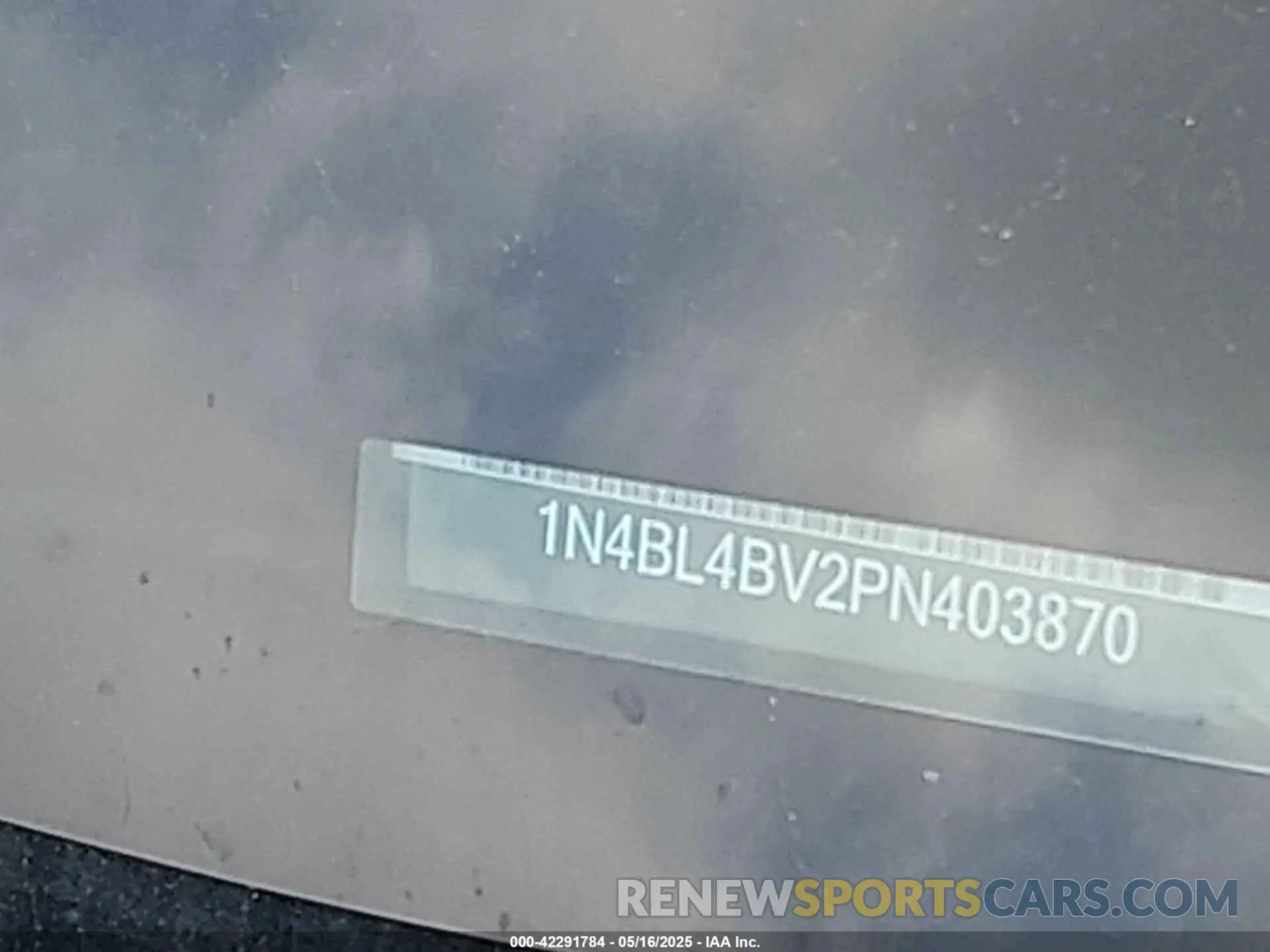 9 fotografías del automóvil dañado 1N4BL4BV2PN403870 NISSAN ALTIMA 2023