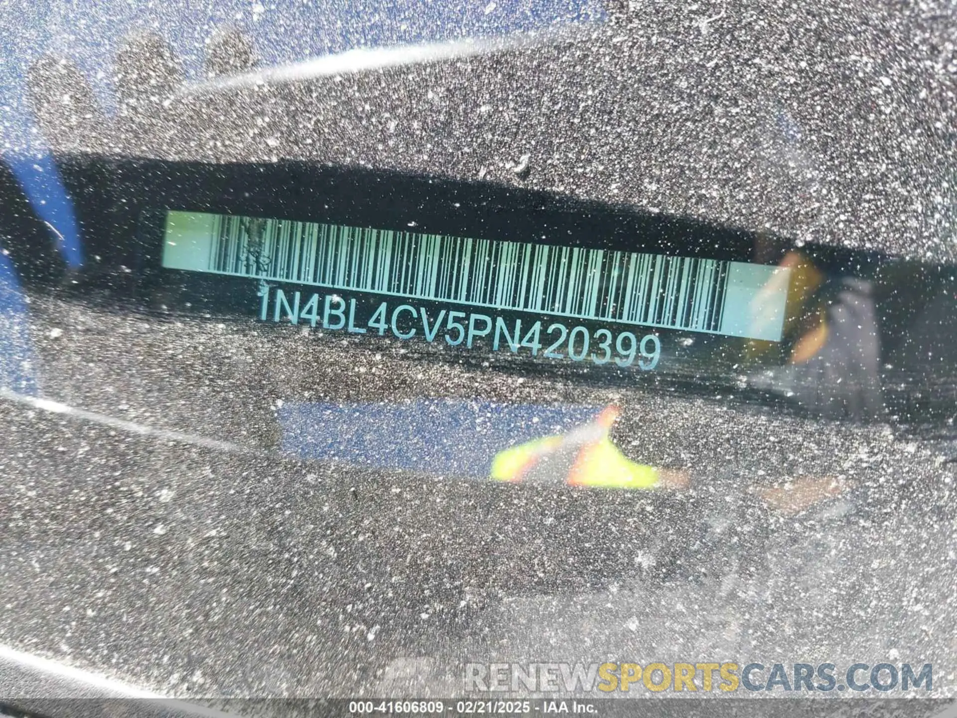 17 fotografías del automóvil dañado 1N4BL4CV5PN420399 NISSAN ALTIMA 2023