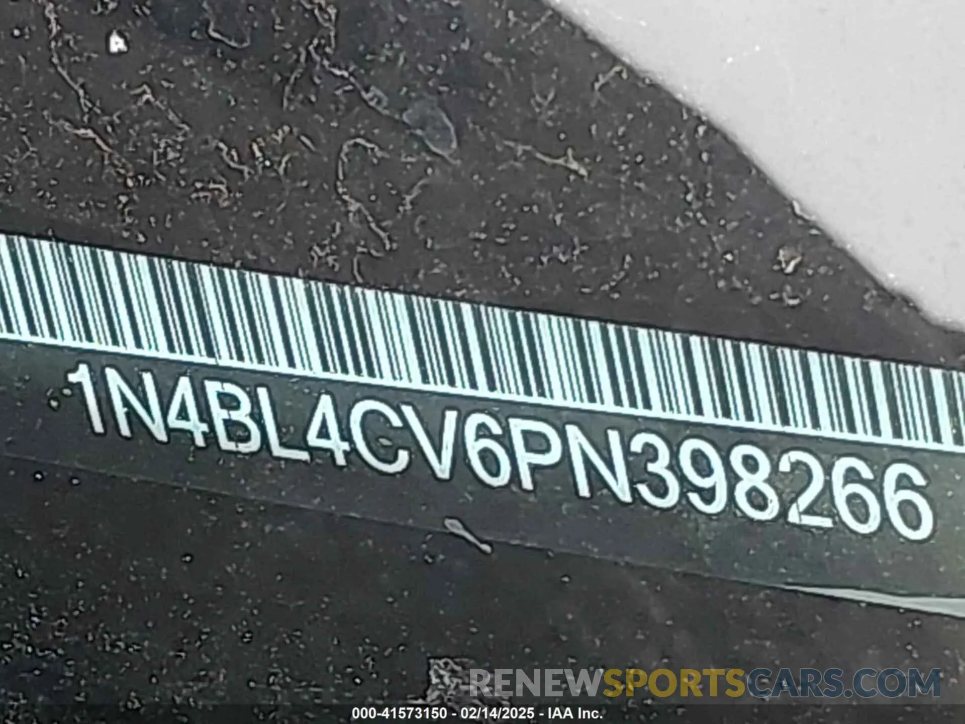 9 fotografías del automóvil dañado 1N4BL4CV6PN398266 NISSAN ALTIMA 2023