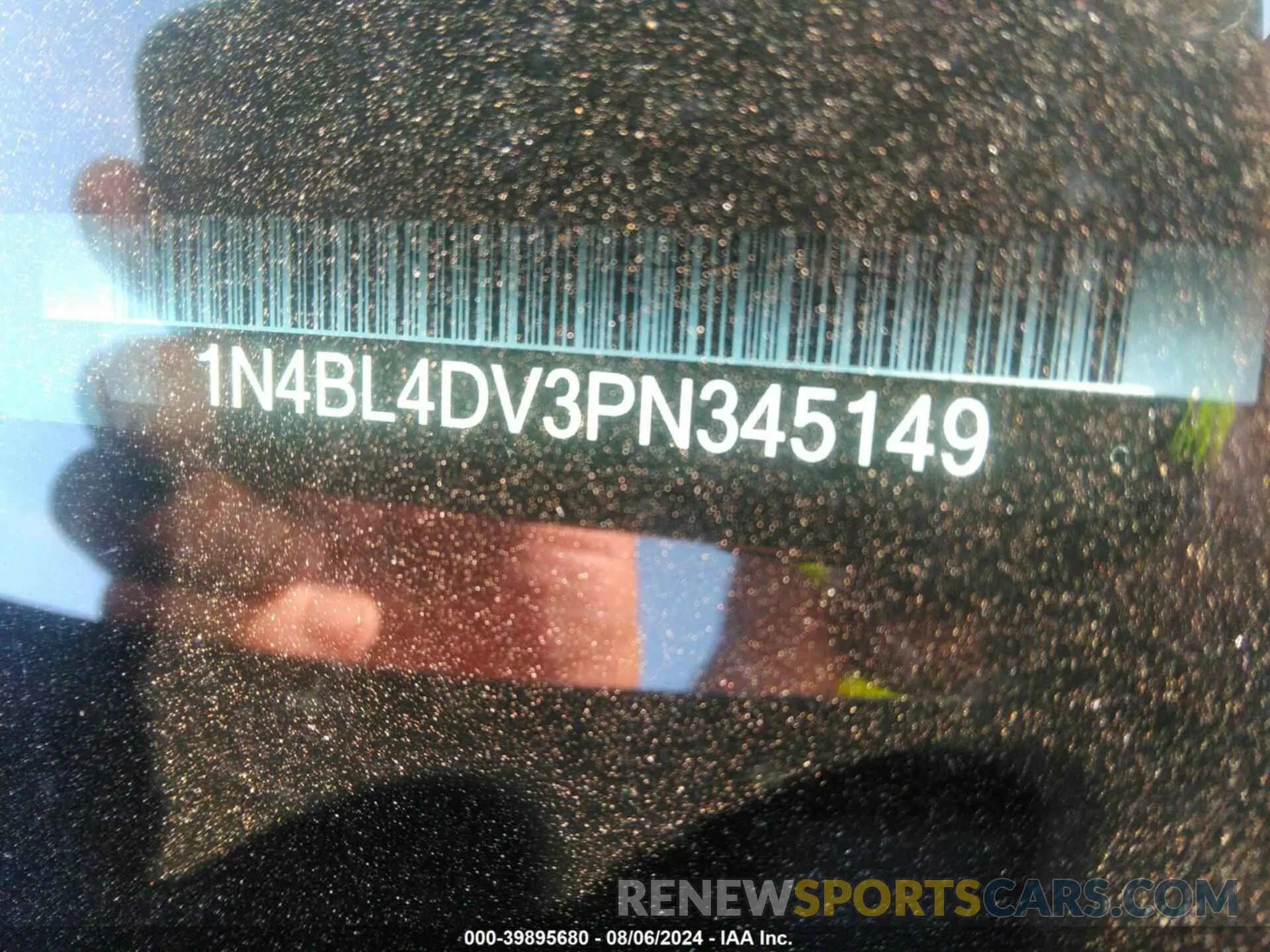 9 fotografías del automóvil dañado 1N4BL4DV3PN345149 NISSAN ALTIMA 2023