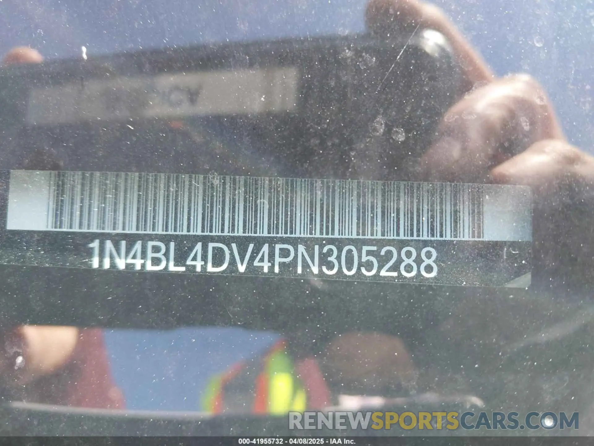 9 fotografías del automóvil dañado 1N4BL4DV4PN305288 NISSAN ALTIMA 2023