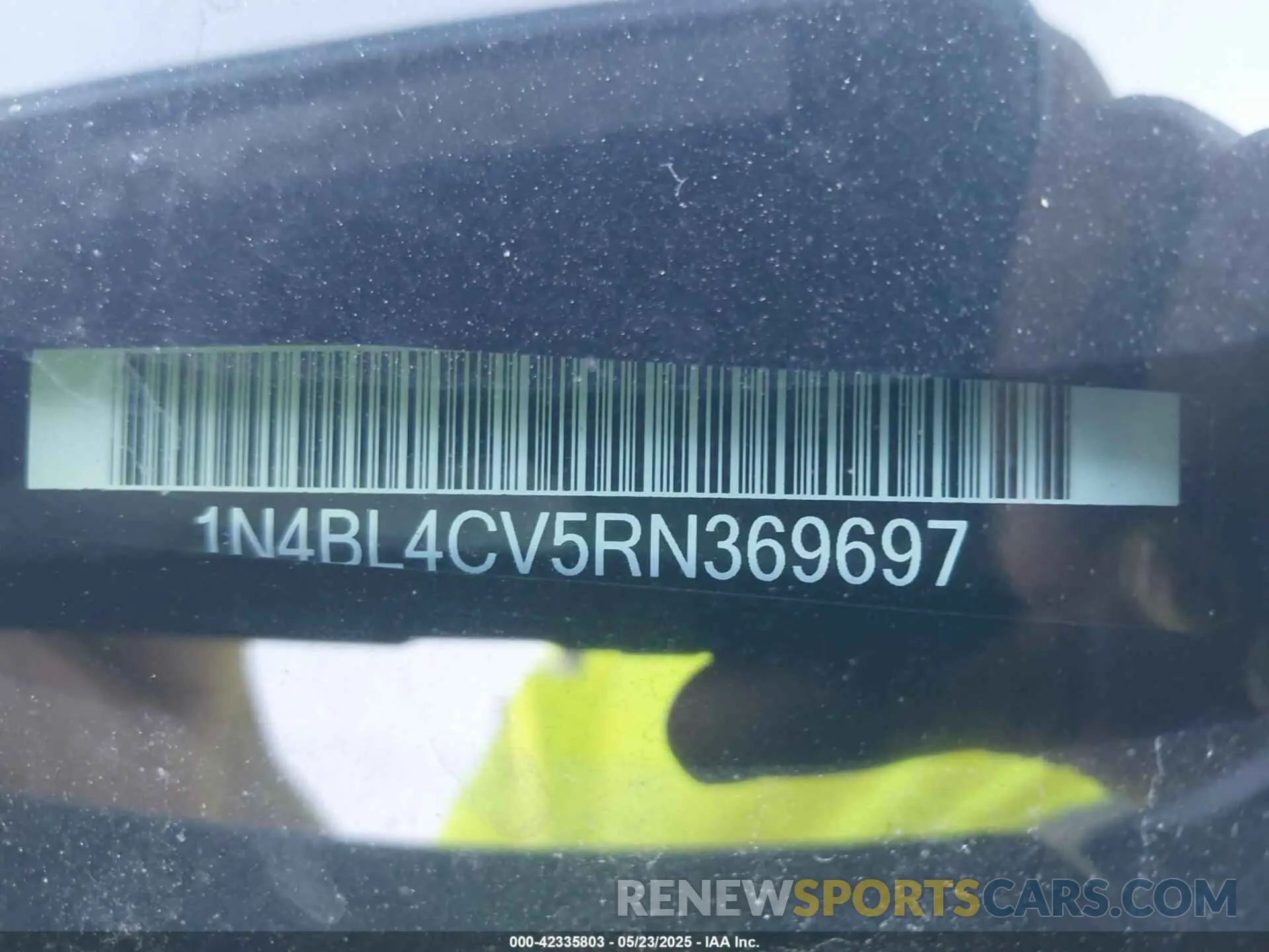 9 fotografías del automóvil dañado 1N4BL4CV5RN369697 NISSAN ALTIMA 2024