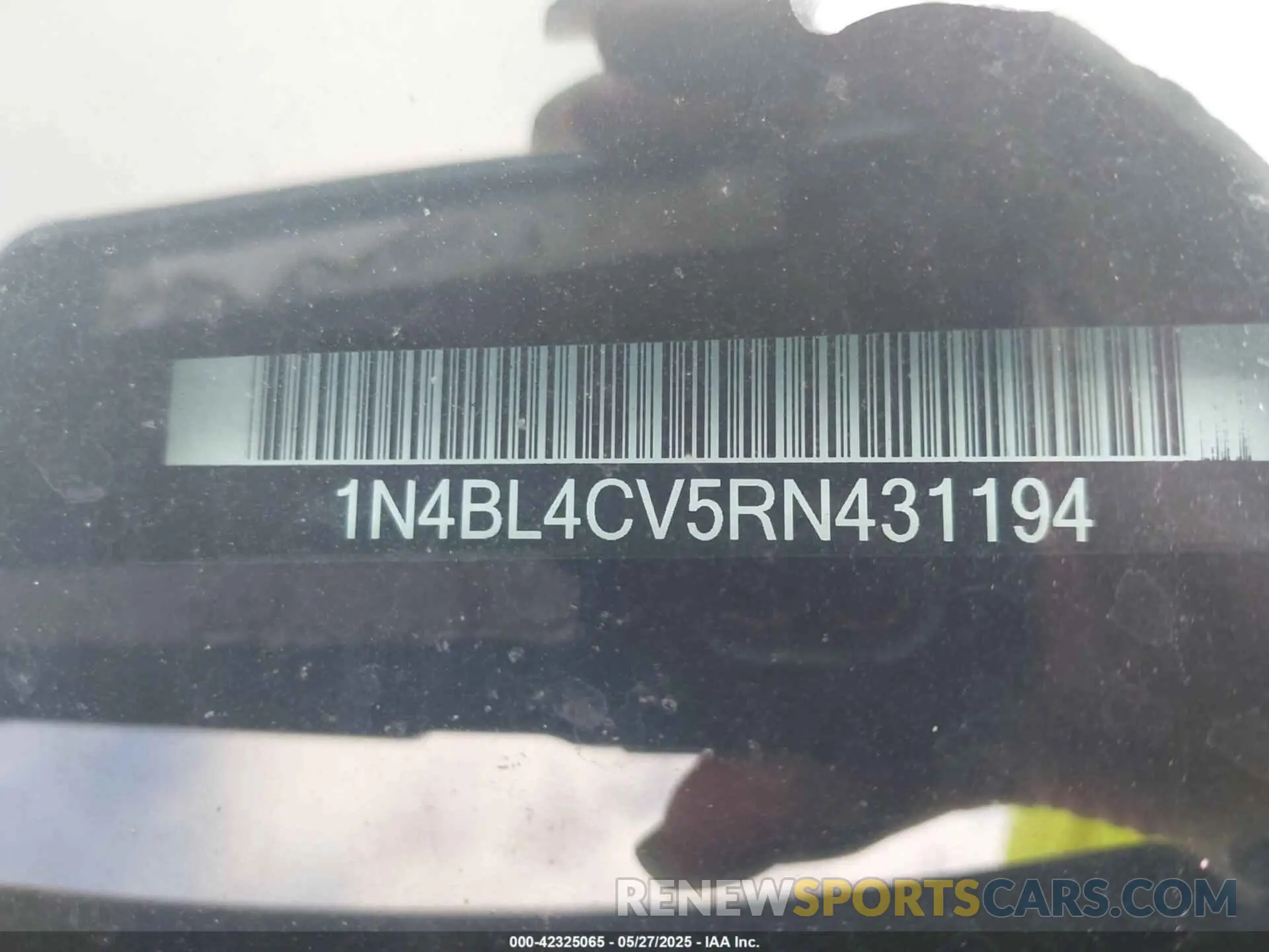 9 fotografías del automóvil dañado 1N4BL4CV5RN431194 NISSAN ALTIMA 2024