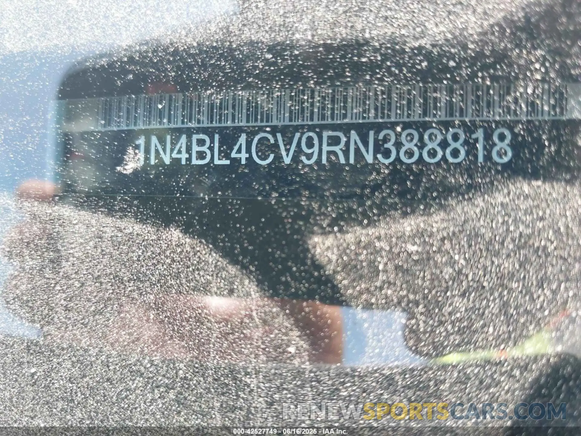 9 fotografías del automóvil dañado 1N4BL4CV9RN388818 NISSAN ALTIMA 2024