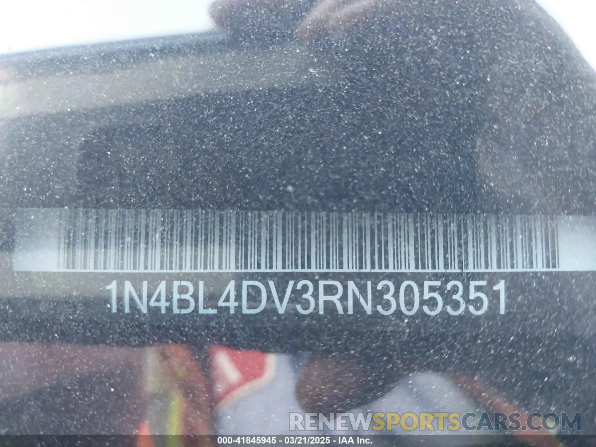 9 fotografías del automóvil dañado 1N4BL4DV3RN305351 NISSAN ALTIMA 2024