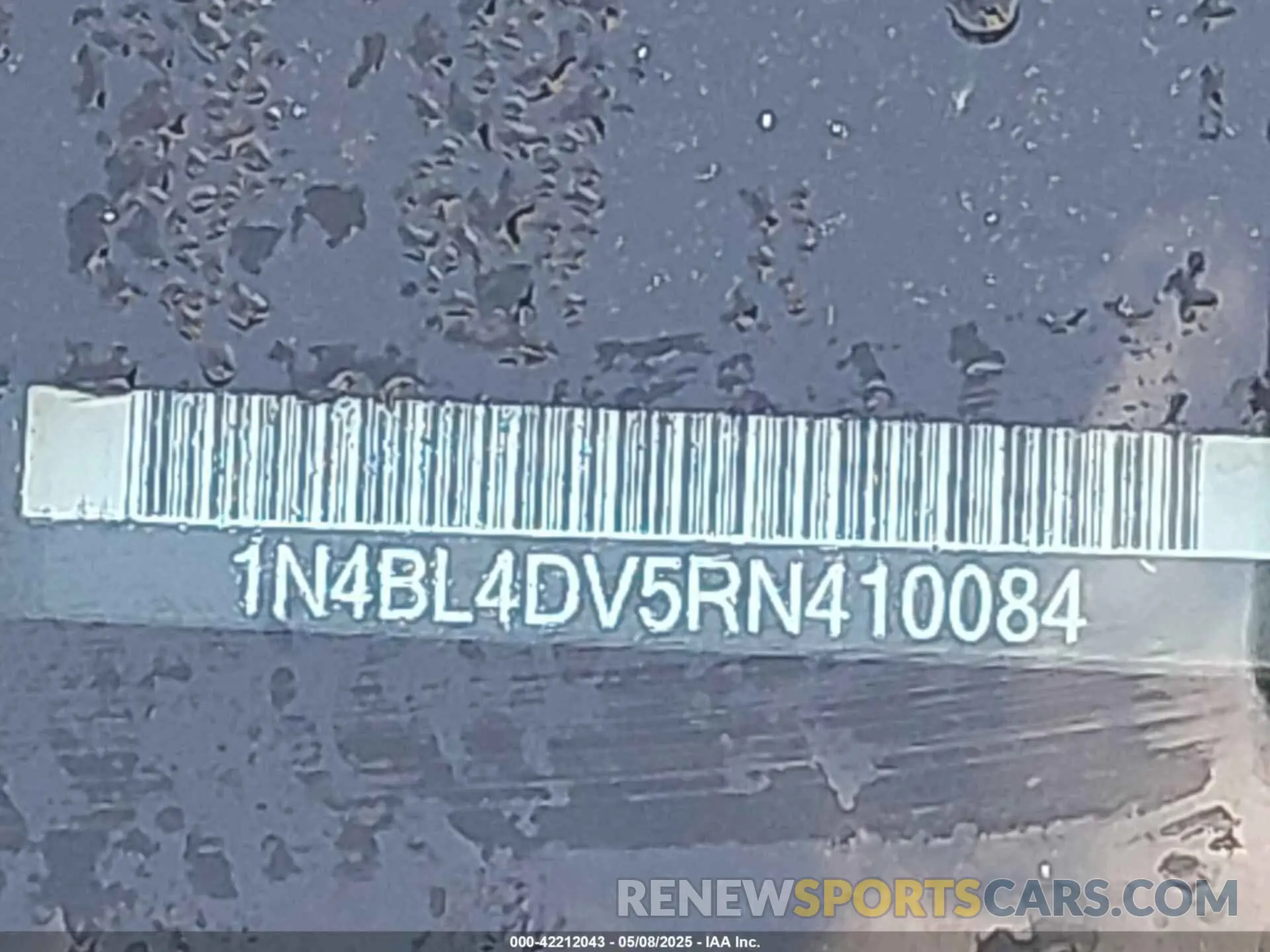 9 fotografías del automóvil dañado 1N4BL4DV5RN410084 NISSAN ALTIMA 2024