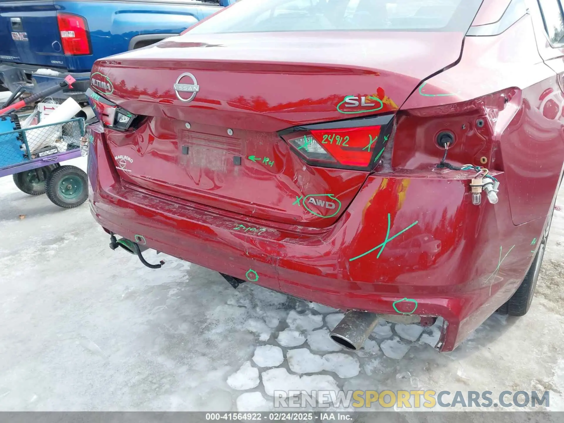 17 fotografías del automóvil dañado 1N4BL4EW2RN306563 NISSAN ALTIMA 2024