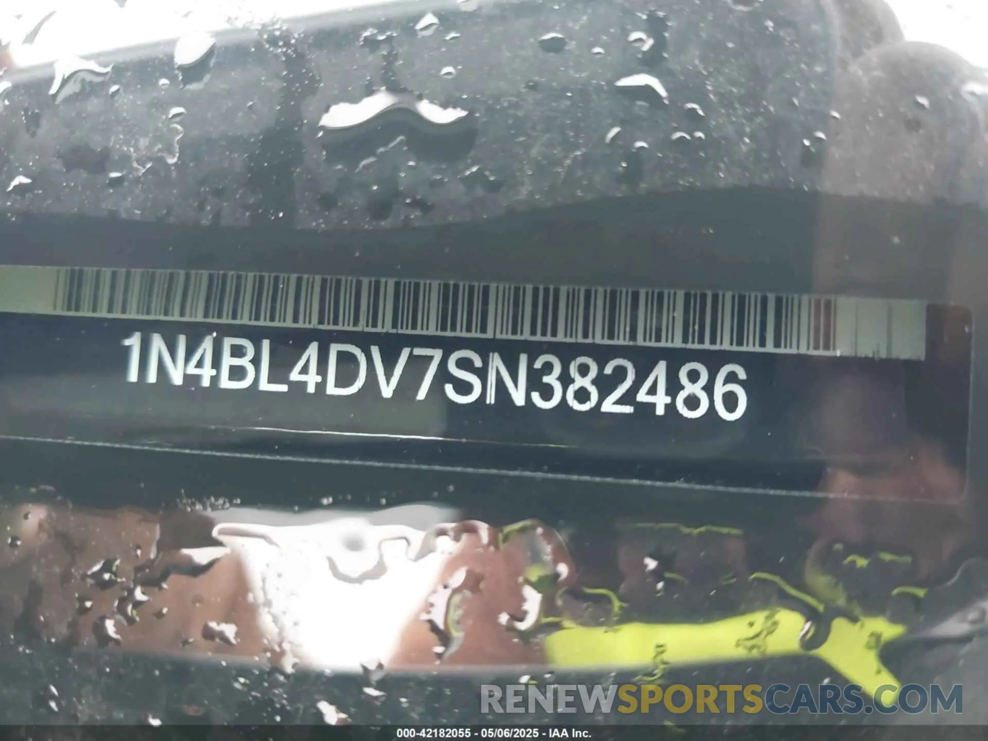 9 fotografías del automóvil dañado 1N4BL4DV7SN382486 NISSAN ALTIMA 2025