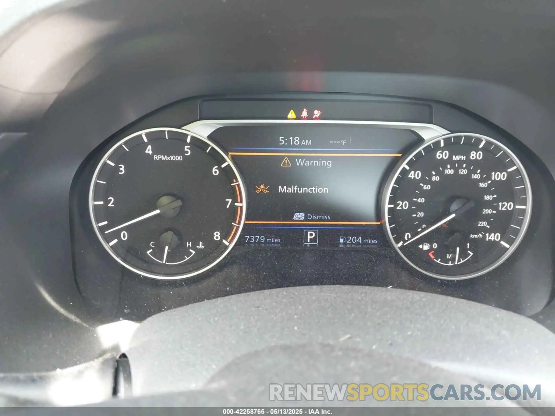7 fotografías del automóvil dañado 1N4BL4DV8SN371660 NISSAN ALTIMA 2025