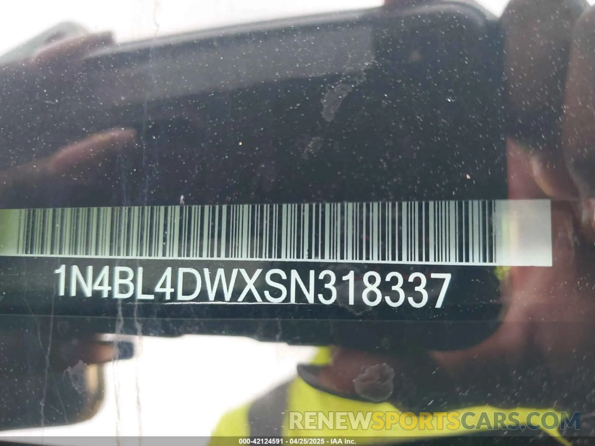 9 fotografías del automóvil dañado 1N4BL4DWXSN318337 NISSAN ALTIMA 2025