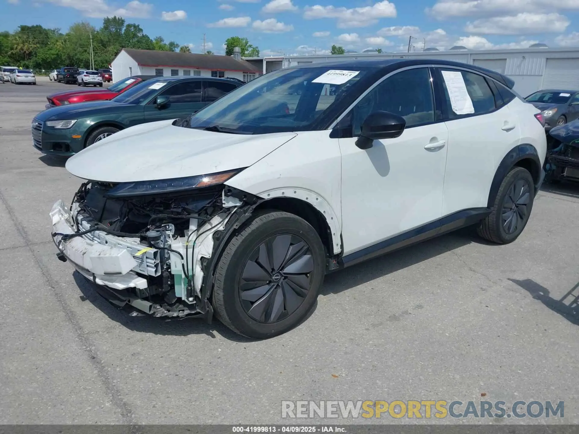 2 fotografías del automóvil dañado JN1BF0BA8PM410595 NISSAN ARIYA 2023