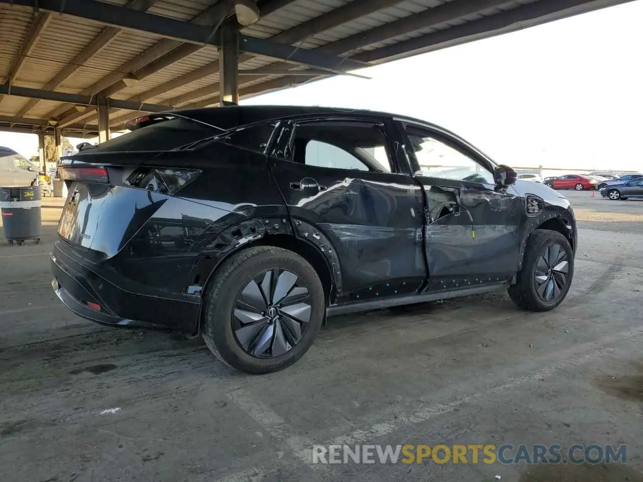 3 fotografías del automóvil dañado JN1AF0BA1PM409901 NISSAN ARIYA ENGA 2023