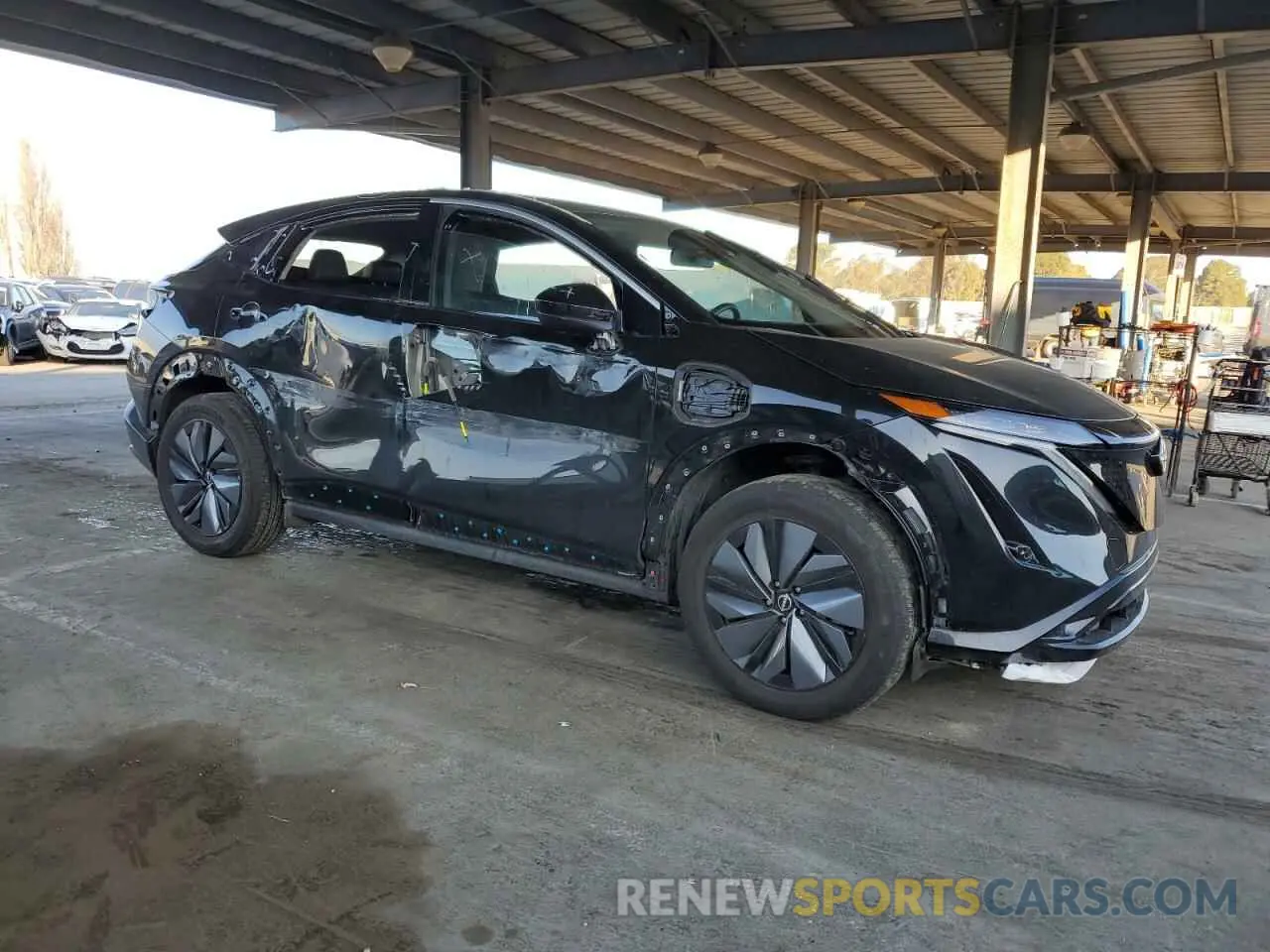 4 fotografías del automóvil dañado JN1AF0BA1PM409901 NISSAN ARIYA ENGA 2023