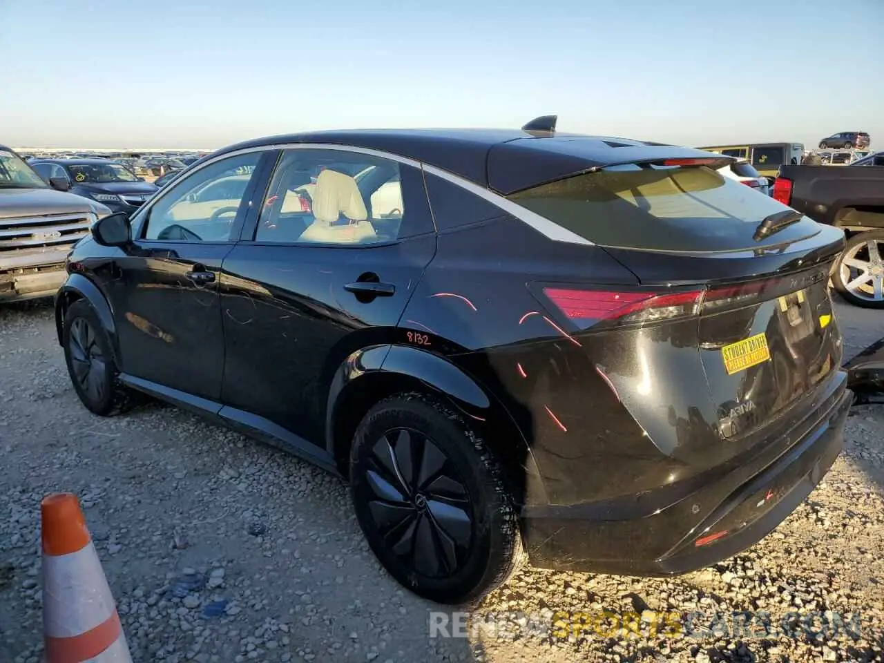 2 fotografías del automóvil dañado JN1AF0BA5PM407312 NISSAN ARIYA ENGA 2023