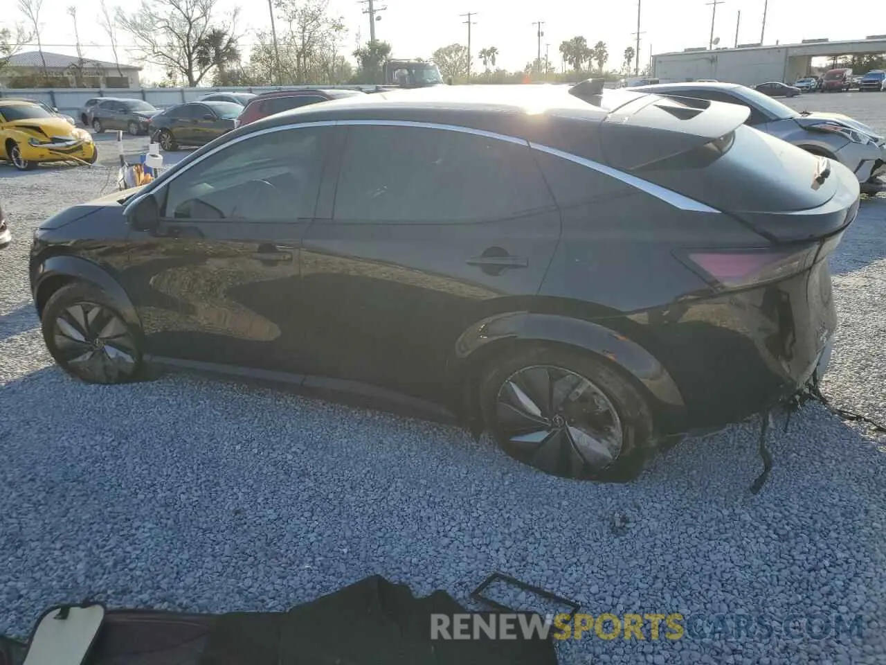 2 fotografías del automóvil dañado JN1AF0BA8PM406865 NISSAN ARIYA ENGA 2023