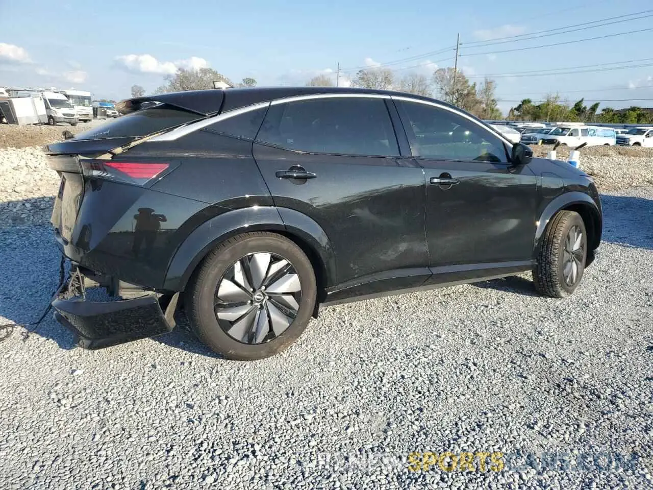 3 fotografías del automóvil dañado JN1AF0BA8PM406865 NISSAN ARIYA ENGA 2023