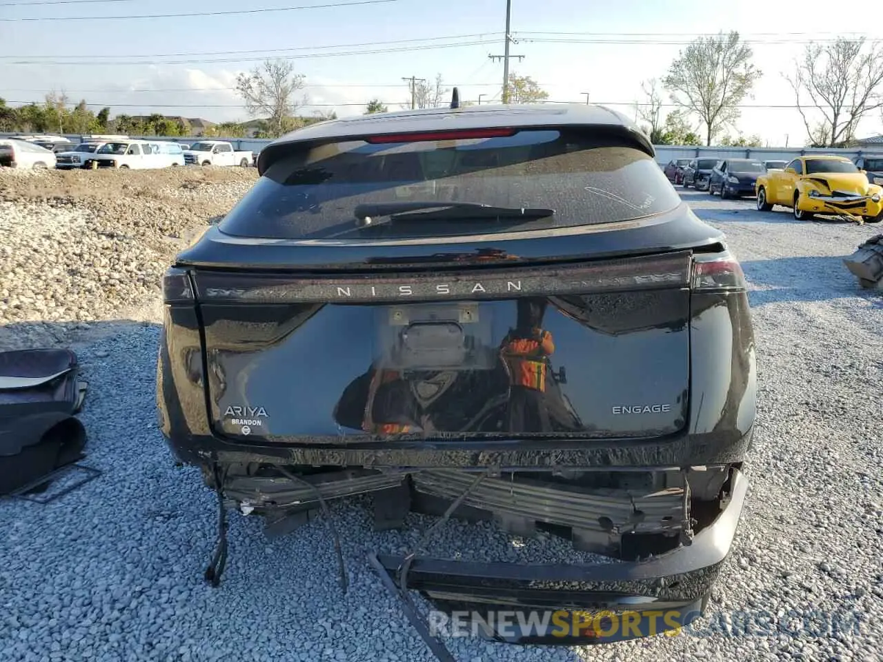 6 fotografías del automóvil dañado JN1AF0BA8PM406865 NISSAN ARIYA ENGA 2023