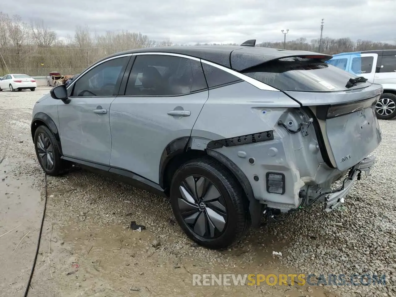 2 fotografías del automóvil dañado JN1AF0BA9PM410276 NISSAN ARIYA ENGA 2023