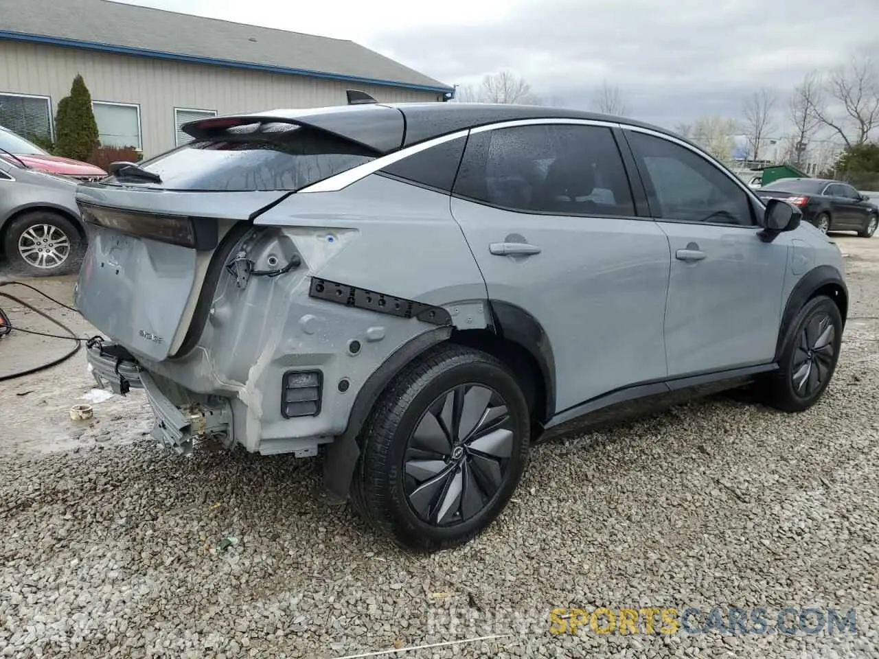 3 fotografías del automóvil dañado JN1AF0BA9PM410276 NISSAN ARIYA ENGA 2023