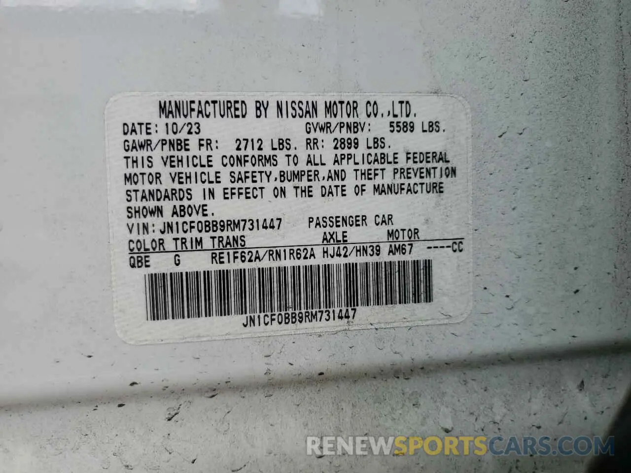 14 fotografías del automóvil dañado JN1CF0BB9RM731447 NISSAN ARIYA ENGA 2024