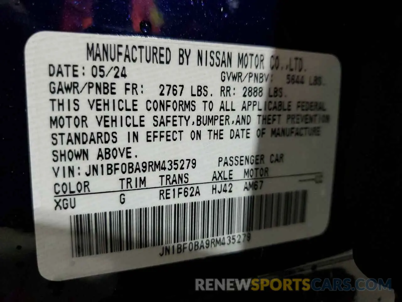 14 fotografías del automóvil dañado JN1BF0BA9RM435279 NISSAN ARIYA EVOL 2024