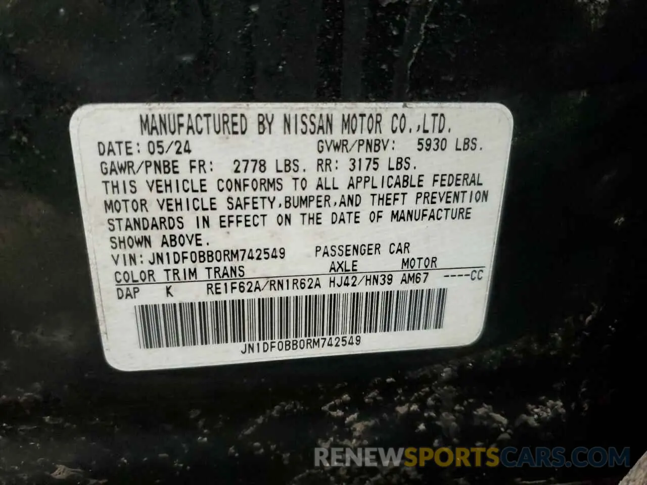 13 fotografías del automóvil dañado JN1DF0BB0RM742549 NISSAN ARIYA EVOL 2024