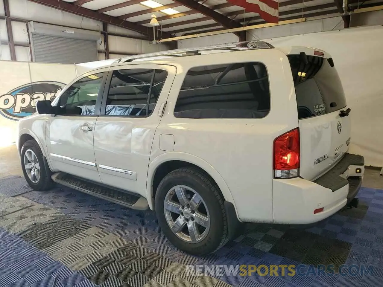 2 fotografías del automóvil dañado 5N1BA0NC8CN601703 NISSAN ARMADA 2012