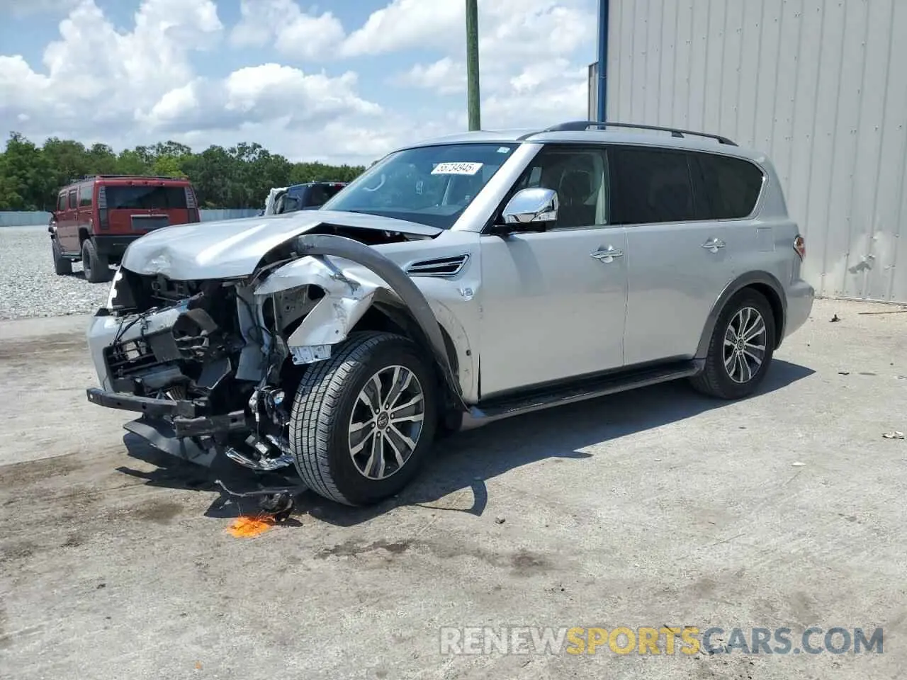 1 fotografías del automóvil dañado JN8AY2NC6K9585018 NISSAN ARMADA 2019