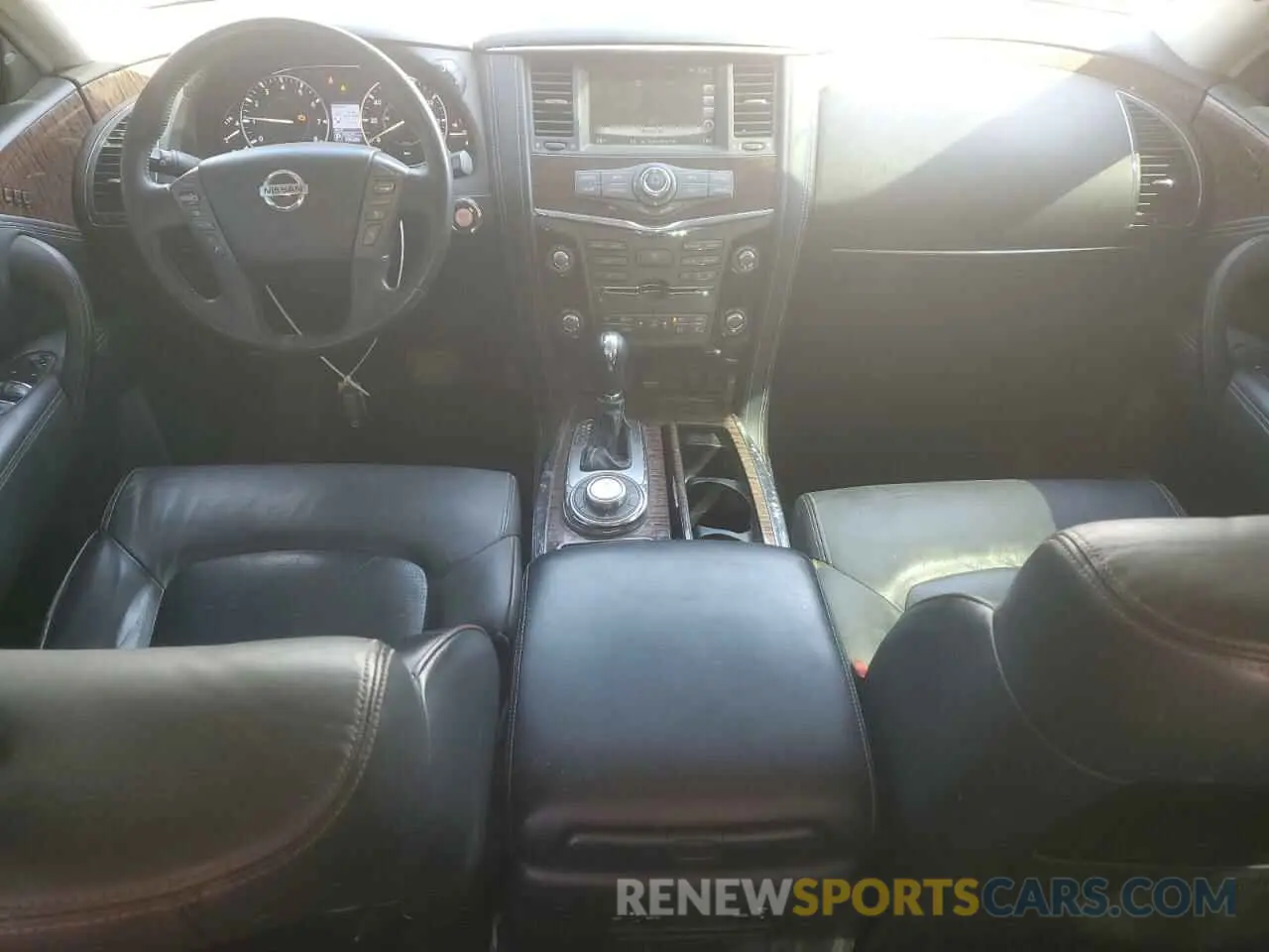 8 fotografías del automóvil dañado JN8AY2NC8KX509294 NISSAN ARMADA 2019