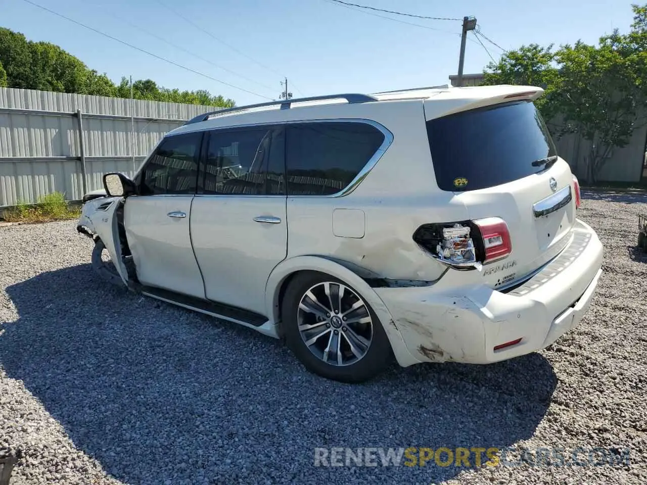 2 fotografías del automóvil dañado JN8AY2ND0K9086367 NISSAN ARMADA 2019