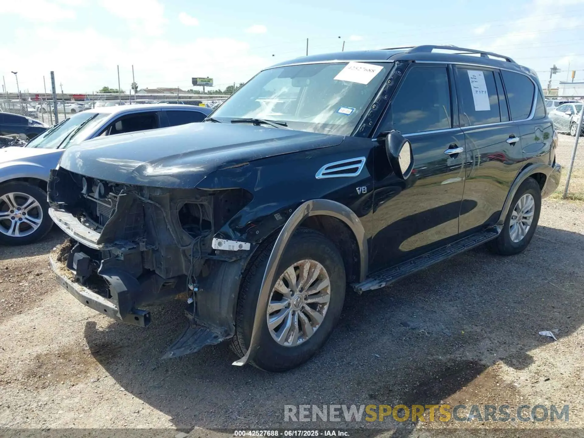 2 fotografías del automóvil dañado JN8AY2ND0K9092167 NISSAN ARMADA 2019