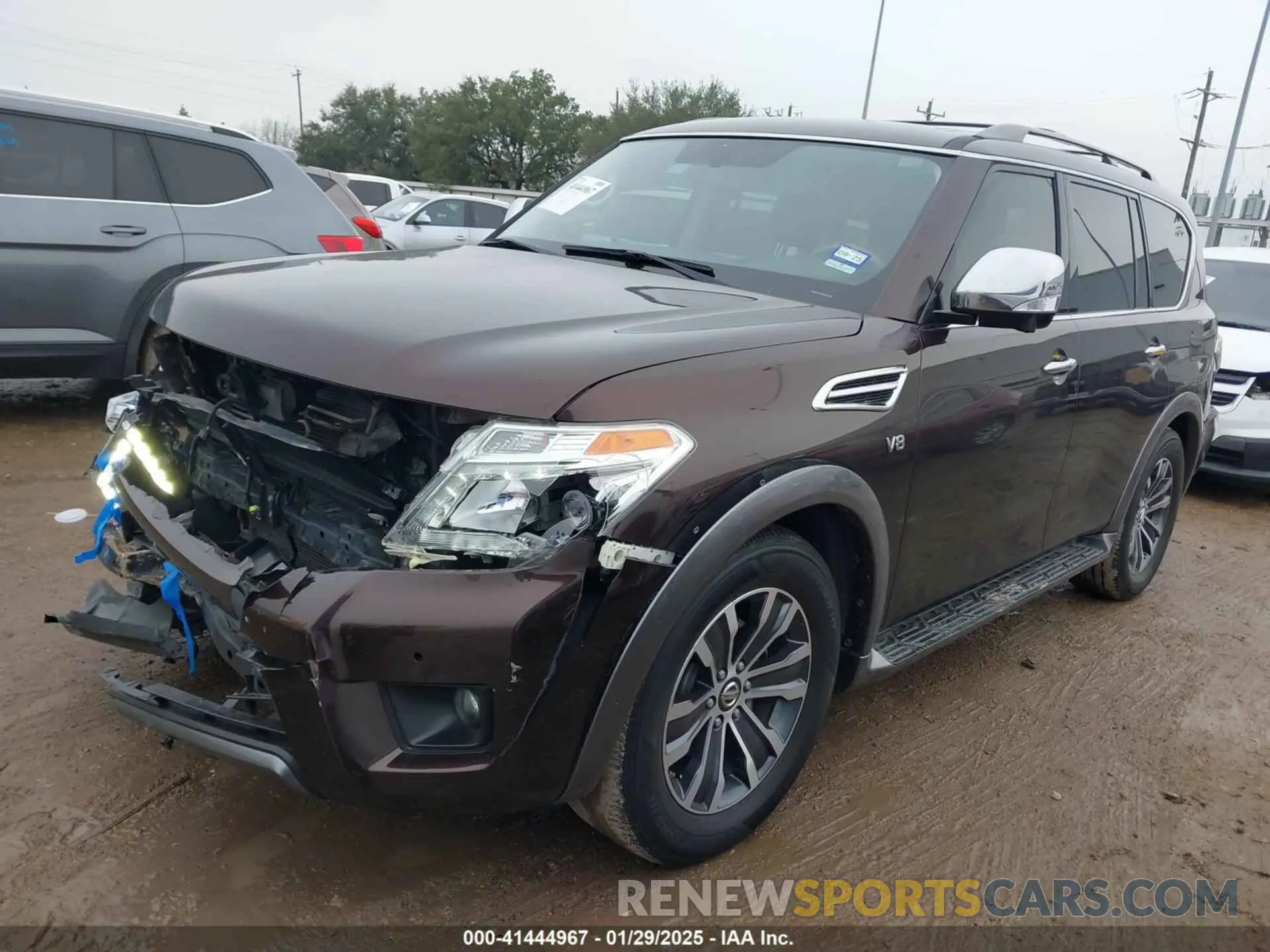 2 fotografías del automóvil dañado JN8AY2ND1K9092100 NISSAN ARMADA 2019