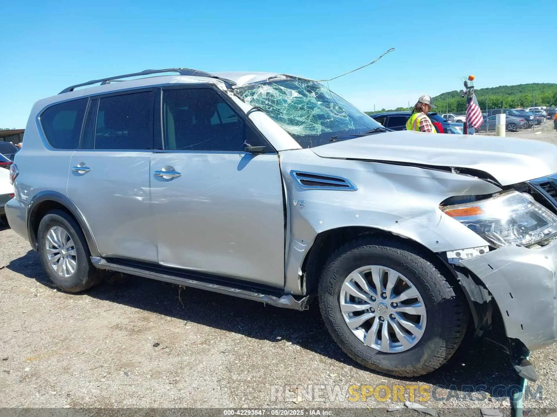 14 fotografías del automóvil dañado JN8AY2ND1KX009177 NISSAN ARMADA 2019