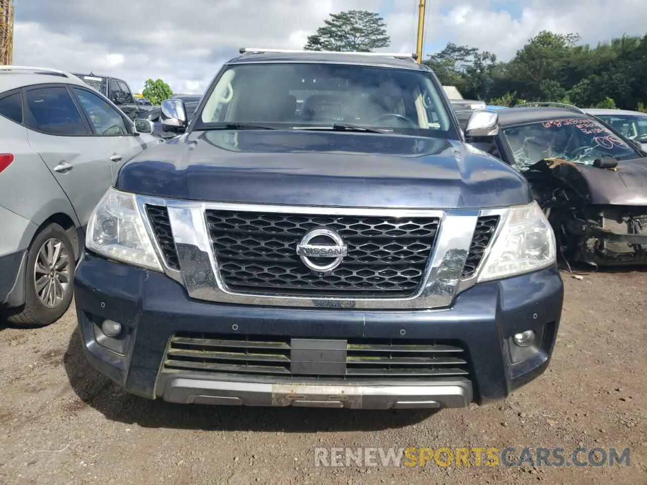 5 fotografías del automóvil dañado JN8AY2ND5K9085148 NISSAN ARMADA 2019