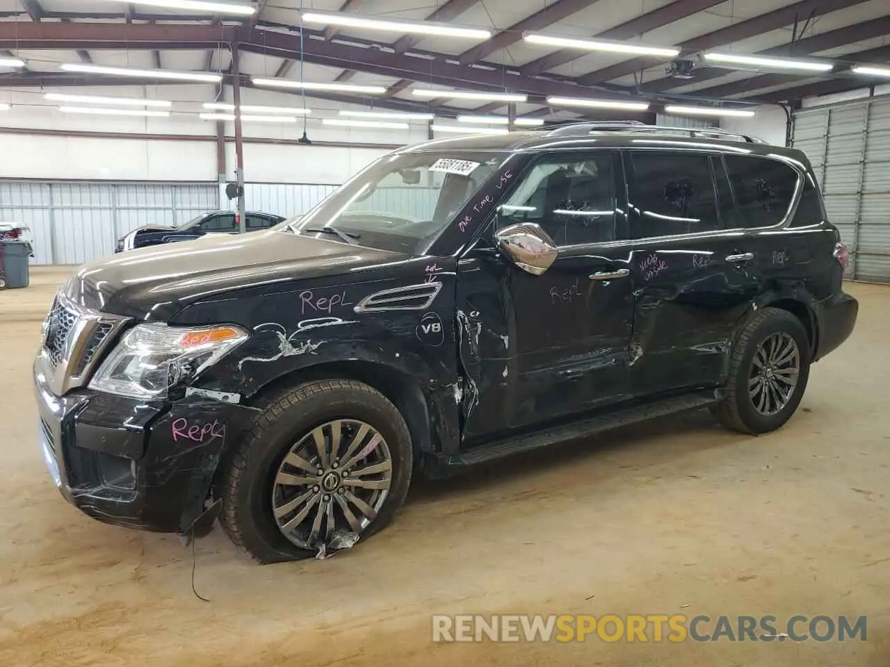 1 fotografías del automóvil dañado JN8AY2NE5K9755743 NISSAN ARMADA 2019