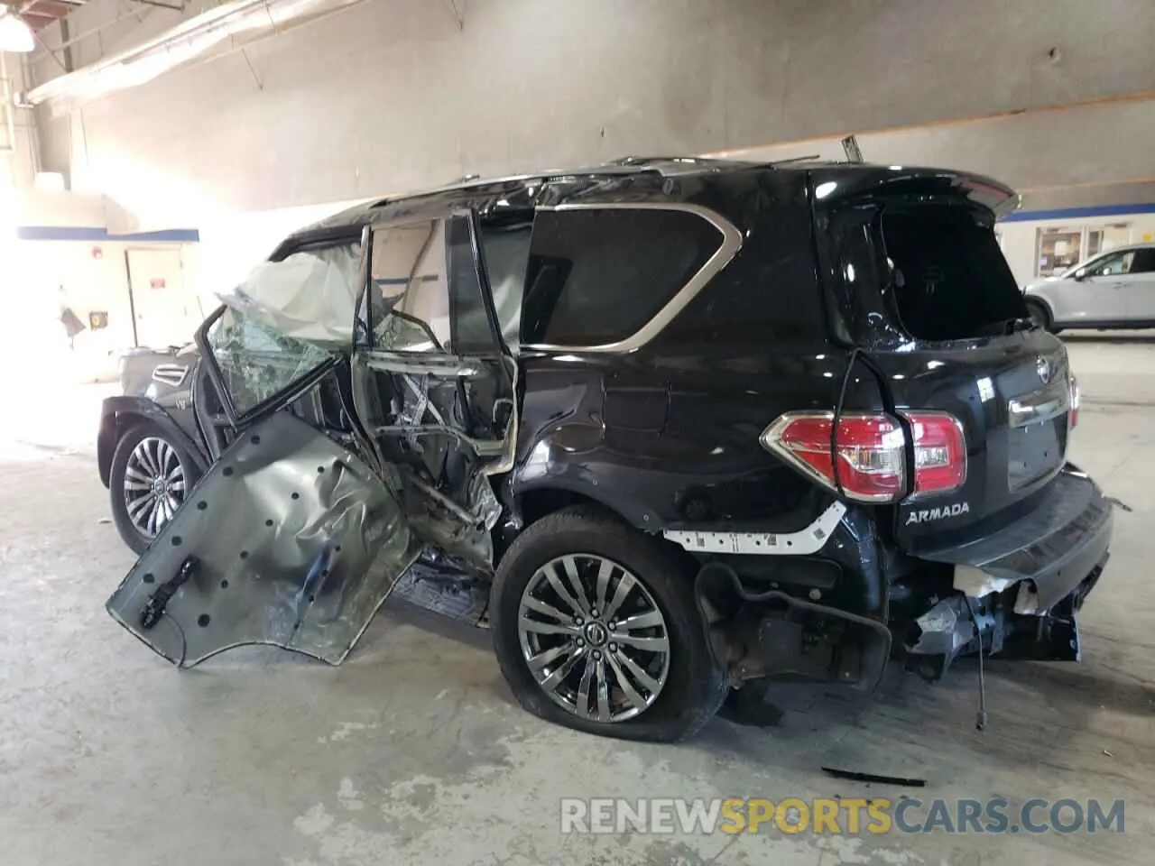 2 fotografías del automóvil dañado JN8AY2NE8K9757051 NISSAN ARMADA 2019