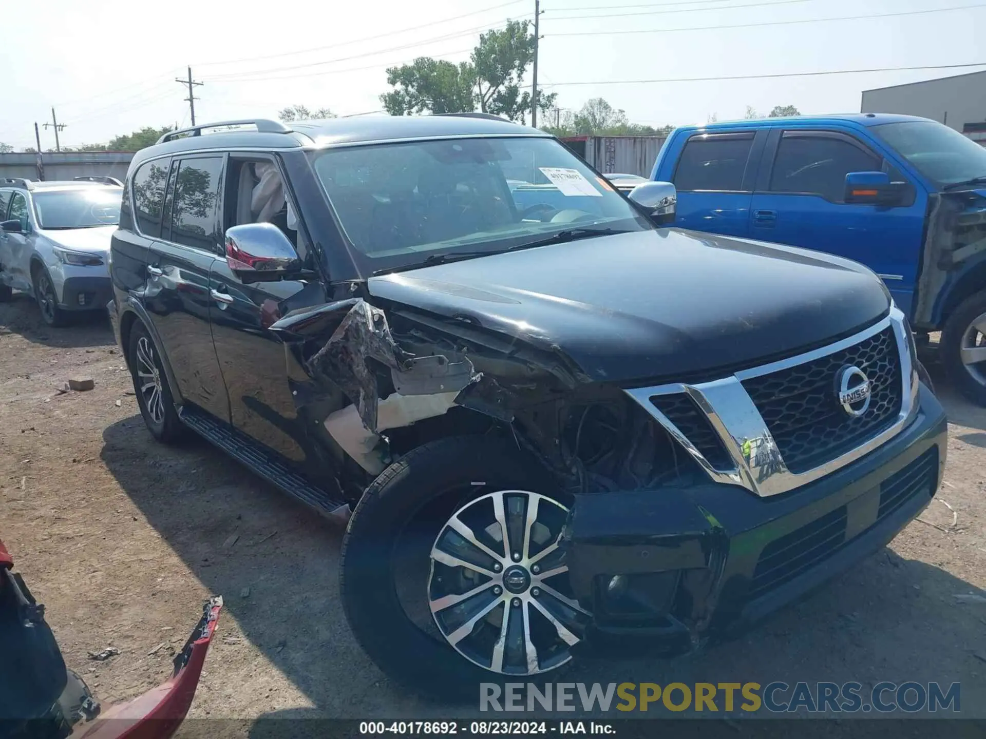 1 fotografías del automóvil dañado JN8AY2NC4L9621029 NISSAN ARMADA 2020