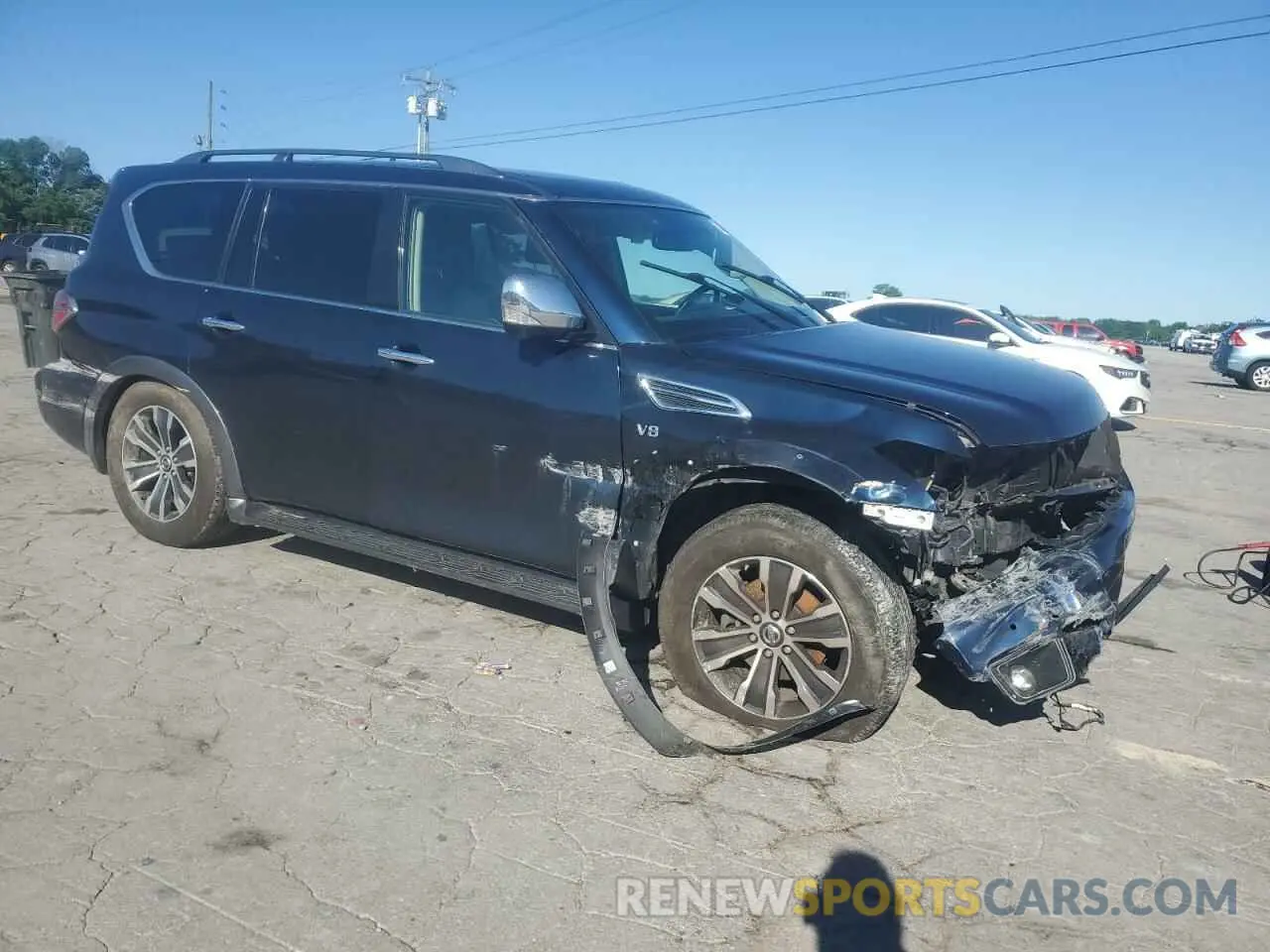 4 fotografías del automóvil dañado JN8AY2NC4LX516499 NISSAN ARMADA 2020