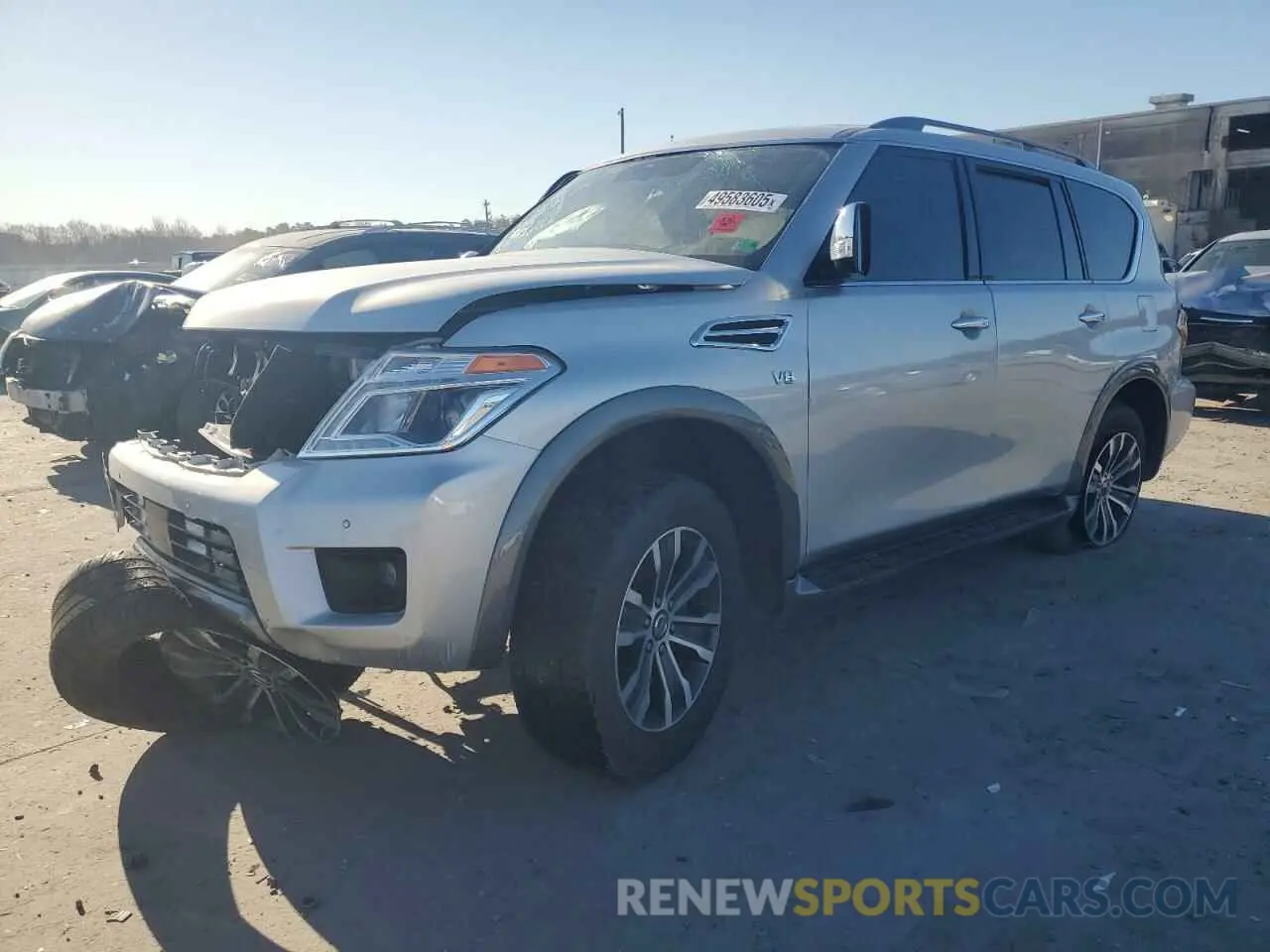 1 fotografías del automóvil dañado JN8AY2NC8L9615525 NISSAN ARMADA 2020